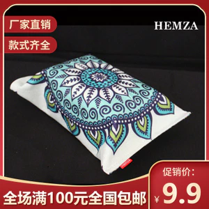 Hemza Vải Lanh Cotton Hộp Khăn Giấy Họa Tiết Tròn Hộp Giấy Sáng Tạo Phòng Khách Ô Tô Ô Tô Vải Lanh Cotton Túi Đựng Khăn Giấy