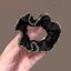 MAUROPOLI Phong Cách Mới Retro Kim Cương Giả Viền Scrunchy Dây Buộc Tóc Đơn Giản Sang Trọng Dây Buộc Tóc Băng Đô