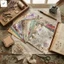 12 Chiếc Vintage Hoa Sổ Lưu Niệm Giấy 15x15cm Cho Tạp Chí Thẻ Làm DIY