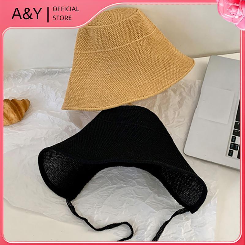 A & Y Linen Straw Regency Bonnets Mũ dành cho nữ Mũ chống nắng Nơ Mũ đi biển Vành rộng lớn Áo choàng Mũ Chapeau Femme Ren ngoài trời Mùa hè.