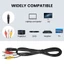 Cáp chuyển đổi PC TV nam 1,5M 4,9ft 3 Nam sang 4 Pin S-Video Nam