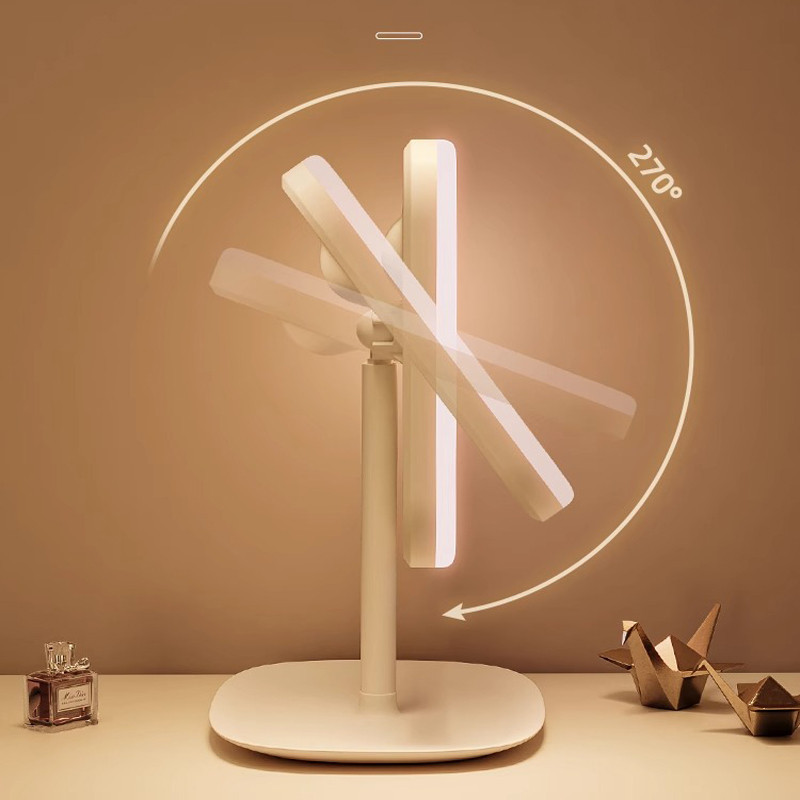 Gương trang điểm để bàn có đèn LED - Gương Mini nhỏ gọn phong cách Hàn Quốc cho phòng ngủ học sinh