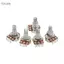 Toyuvn Đàn Guitar Chiết Áp Tuổi Thọ Dài 5 Chiếc Dễ Dàng Lắp Đặt Chia Trục Âm Thanh Chiết Áp Kim Loại Cho Đàn Guitar Điện