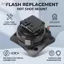 apill Pomya Chân đế gắn giày nóng thay thế cho S Flash Camera Giá đỡ cơ sở Bộ phận sửa chữa Kim loại ABS bền bỉ Dễ dàng cài đặt Phụ kiện chụp ảnh kết nối an toàn