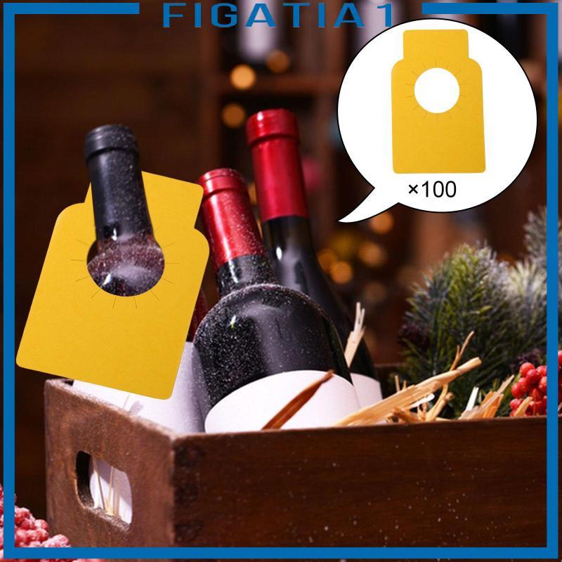 Thẻ chai rượu vang có thể tái sử dụng Thẻ quà tặng treo giấy tráng bền cho quán Bar Nhà bếp Champagne Chai cổ trưng bày