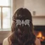 Kẹp Tóc Dơi AWNGD, Hợp Kim Vintage Gothic Tóc Barrette, Họa Tiết Rỗng Hình Bát Bạc Rồng Cánh Kẹp Tóc Halloween