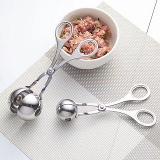 Máy Làm Thịt Viên Bằng Thép Không Gỉ Làm Thịt Viên Nhà Bếp Dụng Cụ Tiện Dụng Chiên Thịt Viên Thịt Viên Thịt Tiện Ích Cơm Bóng Có Khuôn REED