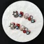 Cloisonne Phong Cách Trung Hoa Men Sơn Mạ Vàng Trang Sức Handmade Gương Ma Thuật Đeo Móng Tay Cô Dâu Phong Cách Trung Hoa Đậu Hà Lan Móng Tay
