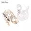 AqToCna Chunky Vòng Tay Kim Loại Rộng Cho Nữ Mở Vòng Tay Phóng Đại Vòng Tay Xu Hướng Quyến Rũ Cánh Tay Trang Sức Quà Tặng Thời Trang AqToCna