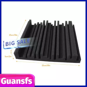 guansfs 6 cái 10x10x2inch Phòng thu mật độ cao Bọt cách âm chống cháy cho Rạp hát gia đình phát sóng KTV