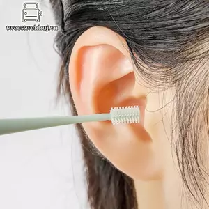 Tweeduj Silicone Ear Cleaner Double Head Earwax Removal Tool Soft Spiral để chăm sóc tai Bộ làm sạch sáp tai Ear Pi Spoon Beauty Health VN