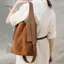 BeautifulHomeA Chamois Da Buet Túi Đeo Ngang Đơn Túi Đeo Vai Nữ Túi Tote Túi Messenger Dung Tích Lớn Túi Mua Sắm VN