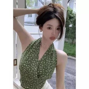 Dây Hoa Thái Lan Camisole Niche Phong Cách Tinh Tế Mùa Hè Móc Ôm Hơn Nhìn Nguyên Chất Desire Áo Gợi Cảm