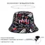 Mũ xô PYCOU, Mũ ngư dân thoáng khí Hip Hop, Chữ thời trang Graffiti Mũ chống nắng ngoài trời có thể điều chỉnh Sử dụng bốn mùa