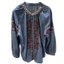 Phong Cách Bohemian Công Nghiệp Nặng Họa Tiết Hoa Áo Sơ Mi Nữ Rời Tay Đèn Lồng Retro Phong Cách Dân Tộc Tính Khí Hàng Đầu
