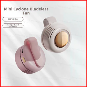 ST2 1 Chiếc Mini Cyclone Không Lưỡi Eo Quạt Luồng Không Khí Di Động USB Sạc Quạt Làm Mát Cá Nhân TS2