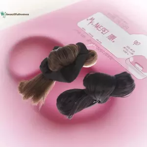 BeautifulHomeA Tổng Hợp Tóc Bun Móng Vuốt Kẹp Tóc Tóc Giả Tự Nhiên Tóc Lông Nâu Bun Đầu Tóc Giả Phụ Kiện Tóc VN