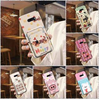 Ốp Điện Thoại Bền Chống Bụi Cho LG G8X Tay Thẻ Khe Cắm Thẻ Vỏ Mềm Thiết Kế Thời Trang Chống Bụi Bẩn Bọc Toàn Bộ Graffiti Chống Va Đập Ốp Lưng Hoạt Hình Túi Đựng Thẻ Dễ Thương Bảo Vệ TPU