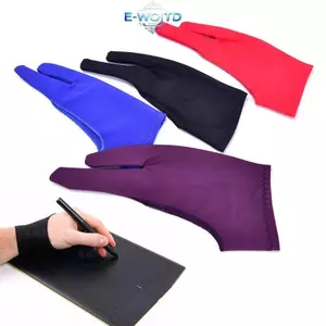 E-WOITD 1 Găng Tay Chống Bẩn Hai Ngón Tay Dành Cho Nghệ Sĩ Vẽ & Bút Đồ Họa Máy Tính Bảng Pad E-WOITD