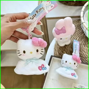 PS1 Sanrio Hello Kitty Plushie Nhật Bản Teru Teru Bozu sang trọng móc khóa dễ thương sang trọng Túi búp bê bông quyến rũ SP1