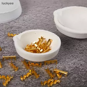 Luckyew Nhiệt Độ Cao Thạch Anh Silica Nóng Chảy Nồi Nồi Bát Đúc Vàng Bạc Kim Loại Trang Sức Đúc Hộp Đựng TQ