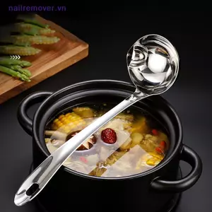 Dụng cụ tách dầu mỡ súp bằng thép không gỉ Dụng cụ tách dầu Muỗng Skimmer Bộ lọc súp cho nhà bếp cách nhiệt Chống bỏng MỚI