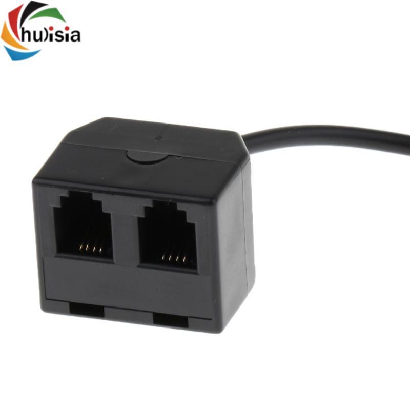Cáp nối dài 4P4C RJ9, Bộ mở rộng bộ chuyển đổi 1 nam sang nữ kép
