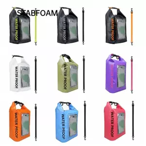 Túi đeo chéo bơi STABFOAM, Túi chống nước bơi lội dung tích lớn PVC, Túi xô chống nước đa chức năng ngoài trời