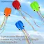 MỚI 1 Bộ 3D Lập Thể Bạch Tuộc Diều Đồ Chơi Bay Cho Trẻ Em Nylon Ripstop Cá Diều Koi Bơm Hơi Trò Chơi Ngoài Trời Diều Mềm SKY
