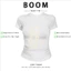 BOOM Áo Baby Tee Nữ Cotton Ôm Body-Áo Thun Ngắn Tay Y2K In Hình PhongCách Mùa Hè, Cổ Tròn Hàng Đầucách hàn quốc phong003