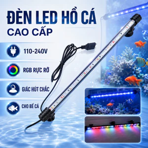 Đèn LED Ngâm Chìm Bể Cá 17-57cm, Chống Nước, Làm Đẹp Hồ Cá, Dễ Dàng Vệ Sinh, Phù Hợp Với Hầu Hết Các Bể Cá
