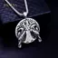 PNPIA- Phong Cách Viking Cây Sự Sống Nelace Đôi Raven Mặt Dây Chuyền Thời Trang Bắc Âu Trang Sức Cho Bạn Bè Kỷ Niệm Hoặc Lễ Hội Quà Tặng