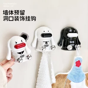 Hoạt Hình Đa Năng Xấu Xí Khăn Cắm Vòi Chặn Trang Trí Nắp Lỗ Tường Nắp Góc Van Ống Bảo Vệ Lỗ Móc CALT