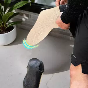 Springevenstar Prosthetic Stump Shrinker Dưới Đầu gối Độ đàn hồi cao Gel Thiêned Tay áo giả Gel tay áo Sos Stump Shrinker Springevenstar