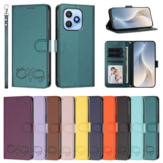 Ốp Da Cao Cấp Cho Honor X6D X6C X6B X6A X6 X6S X5D X5C X5B Plus X70 Flip Book Ví Bảo Vệ Điện Thoại Có Dây Đeo Đựng Thẻ