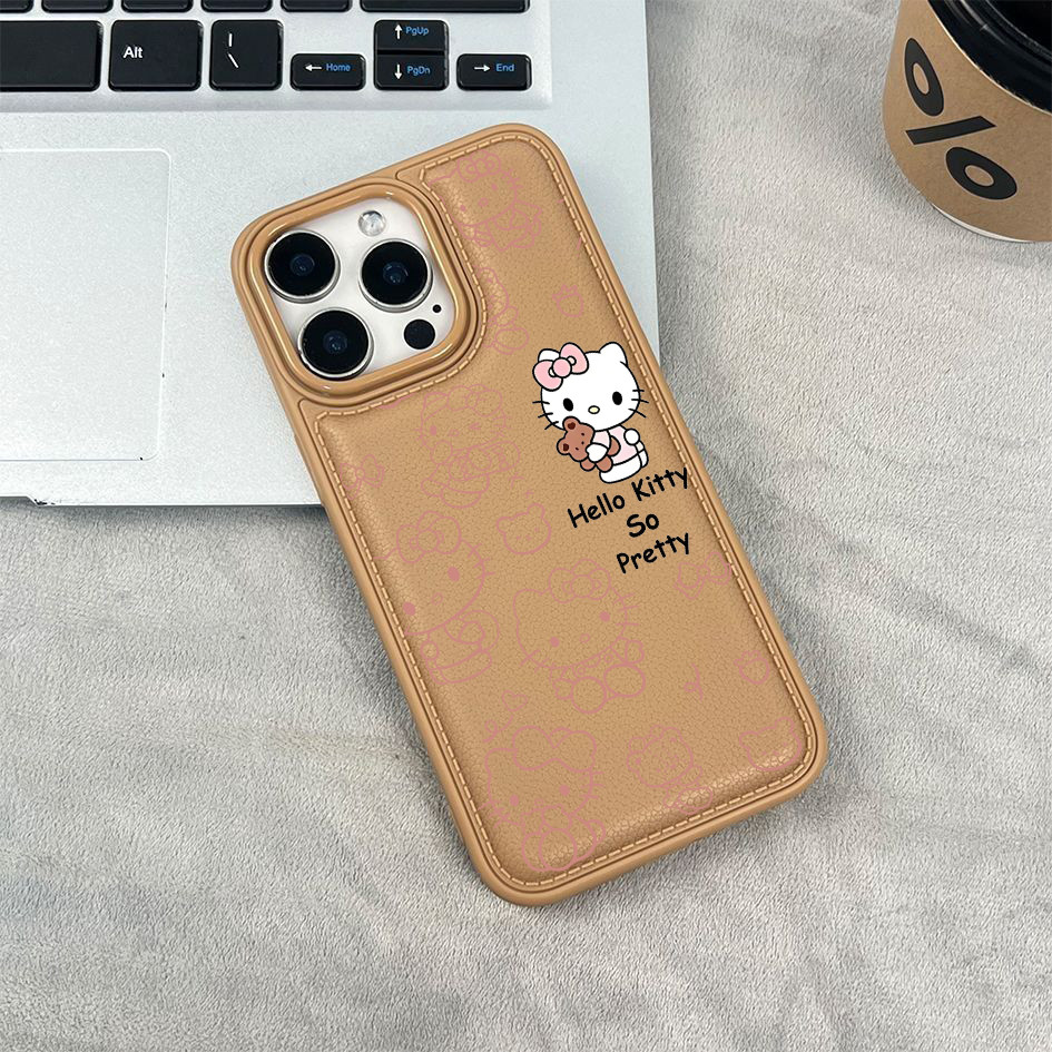 Ốp điện thoại in hình Hello Kitty cho iPhone 17/16 Pro