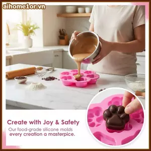 AIHOM Khuôn Silicon Mềm Cho Fondant Phù Hợp Cho DIY Bánh Sô Cô La Thủ Công Và Làm Bánh Sở Thích,