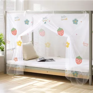 YHMBY1314 Lưới Chống Muỗi Phong Cách Ký Túc Xá Thích Hợp Cho Giường Đơn Mã Hóa Chống Muỗi Phong Cách Mới Không Có Chân Đế