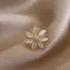 ECK Vintage Mèo Mắt Zircon Ngọc Trai Thổ Cẩm Hoa Phù Hợp Với Pin Chống Đi Lạc Phụ Kiện Trang Trí Tiệc Món Quà Trang Sức HOT