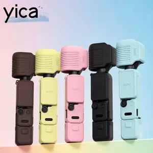 Bộ bảo vệ màn hình YICA, Bảo vệ chống trầy xước bằng silicon, Vỏ ống kính chống sốc bảo hiểm toàn diện mềm mại cho phụ kiện máy ảnh DJI Osmo Pocket 4 Gimbal
