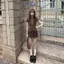 Áo thun ngắn tay cổ tròn sang trọng cổ điển Hàn Quốc dành cho nữ mùa hè Phong cách mới lưng cao dáng ôm hơn Váy chấm bi hai
