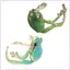 Cinna - Bộ 2 Nhẫn Hình Ếch Điều Chỉnh Được, Trang Sức Động Vật Dễ Thương Cho Nữ