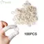 YUUKII 100 Chiếc Nắp Ngón Tay Cao Su Chống Trơn Trượt Móng Tay Nghệ Thuật Dụng Cụ Găng Tay Cao Su