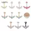 AqToCna Pha Lê Bụng Nút Nhẫn Rốn Nhẫn Zircon Tòn Ten Cơ Thể Bụng Barbell Trang Sức Xuyên Bụng Nút Nhẫn Dành Cho Nữ Bụng Rốn Stud Nhẫn AqToCna