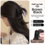 FUHUIOT Fluffy Messy Bun, Kẹp móng vuốt chịu nhiệt thanh lịch Bộ tóc tổng hợp, Phần mở rộng tóc kiểu cổ điển Lớp lông tơ thẳng Chignon dành cho nữ