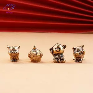 HFTOY Đồng Cung Hoàng Đạo Tượng Cung Hoàng Đạo Bàn Ngựa Trang Trí Động Vật Tượng Sưu Tập Nội Thất Ô Tô Bàn Làm Việc & Trang Trí Nhà Món Quà Hoàn Hảo ~