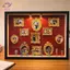 HFTOY DIY Mini Museum Silhouette Box, Hộp trưng bày ảnh bộ nhớ gia đình Khung hộp bạc có đèn, khung nhỏ & tượng nhỏ ~