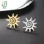 Huy hiệu Trâm cài mặt trời dành cho nữ bằng thép không gỉ Lapel Pin Bộ đồ trang trí Thiết kế phụ kiện Bapa hợp thời trang