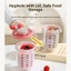 Cốc trái cây di động hai lớp ST2 có bộ lọc & tay cầm Hộp đựng Salad hoạt hình để cắm trại ngoài trời TS2