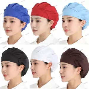 Mũ phục vụ ăn uống PYCOU, Mũ đầu bếp chống bụi vệ sinh chống khói dầu, Mũ làm việc nhà bếp bằng Cotton có thể điều chỉnh Unisex Sử dụng trong gia đình